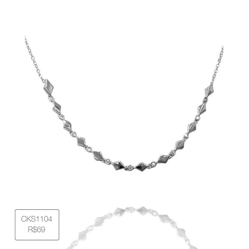 Choker Losango Allure Prateado